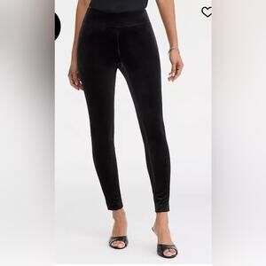 INC Black Skinny leg mid rise velvet pull on legging Pants NEW Size 16